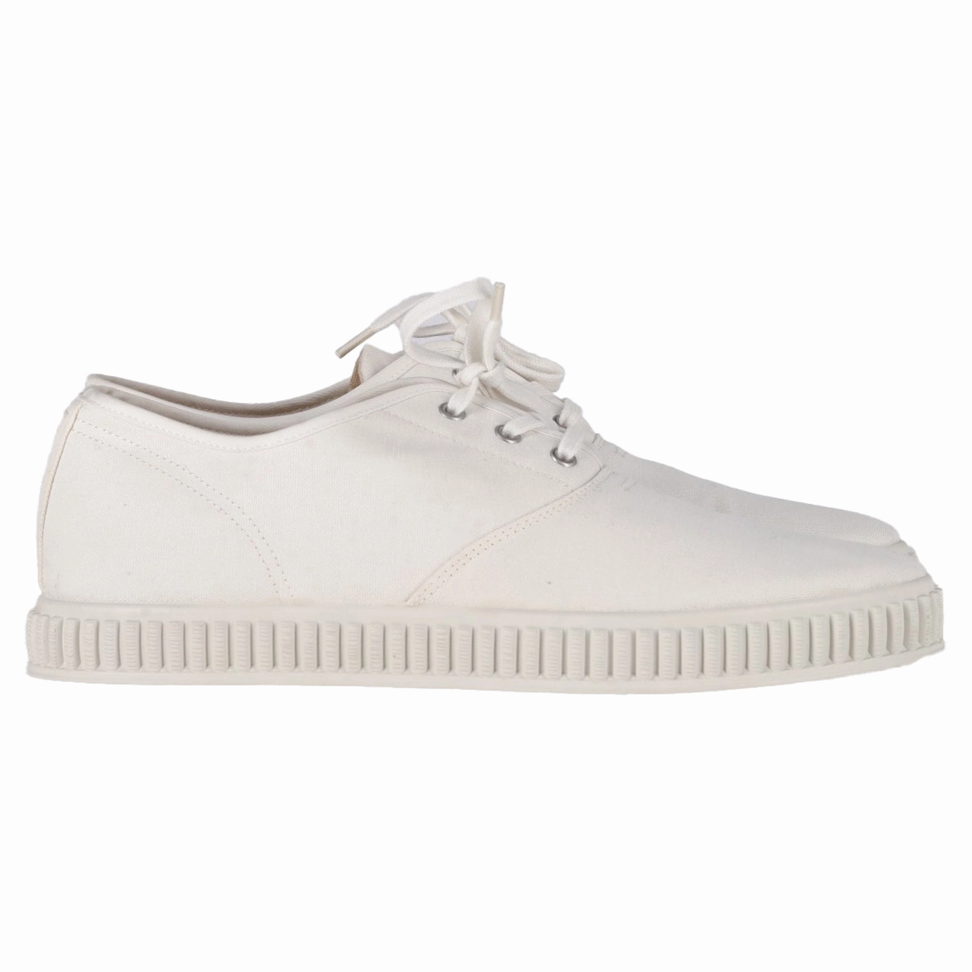 Maison Margiela MM22 Lace-Up Sneakers in White Canvas Soft Padding