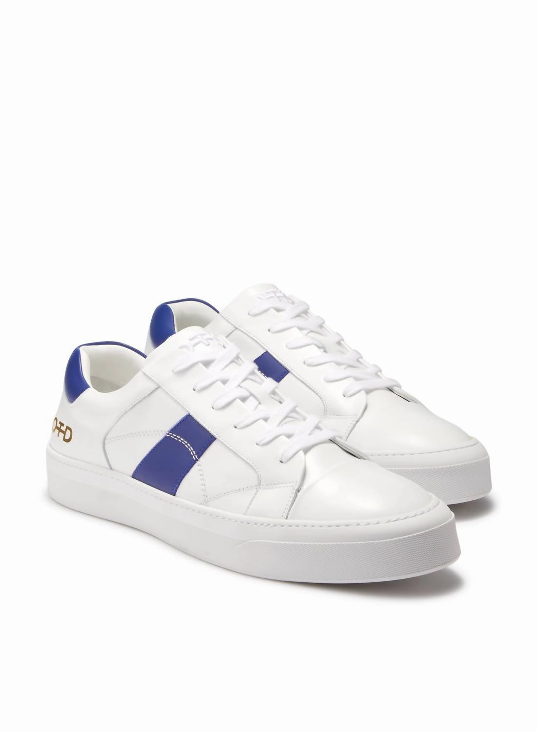 Men's Leather Low-Top Sneaker In White commemorative shoes