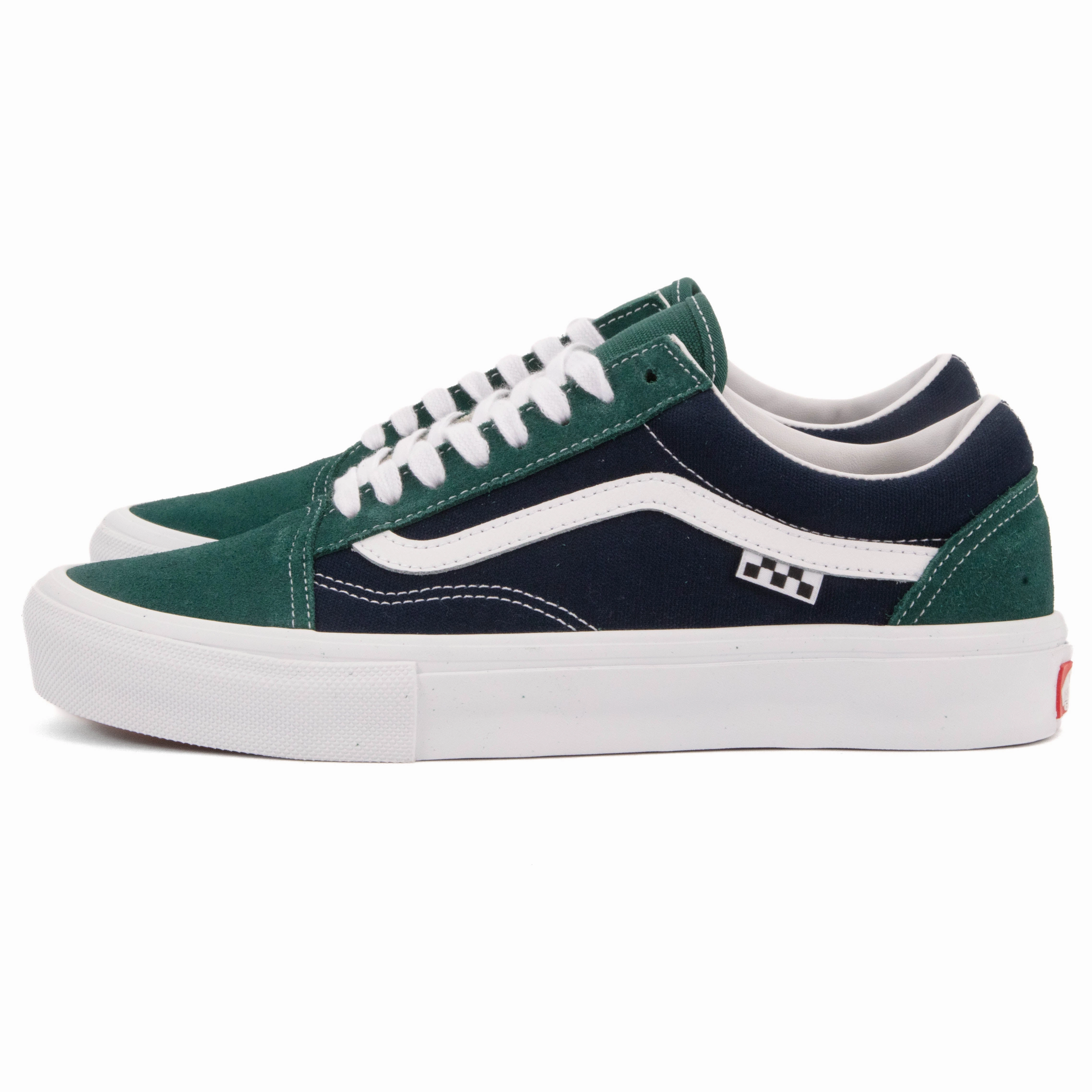 Vans - Skate Old Skool (Blue/Green) Responsive Footbed Light - colored