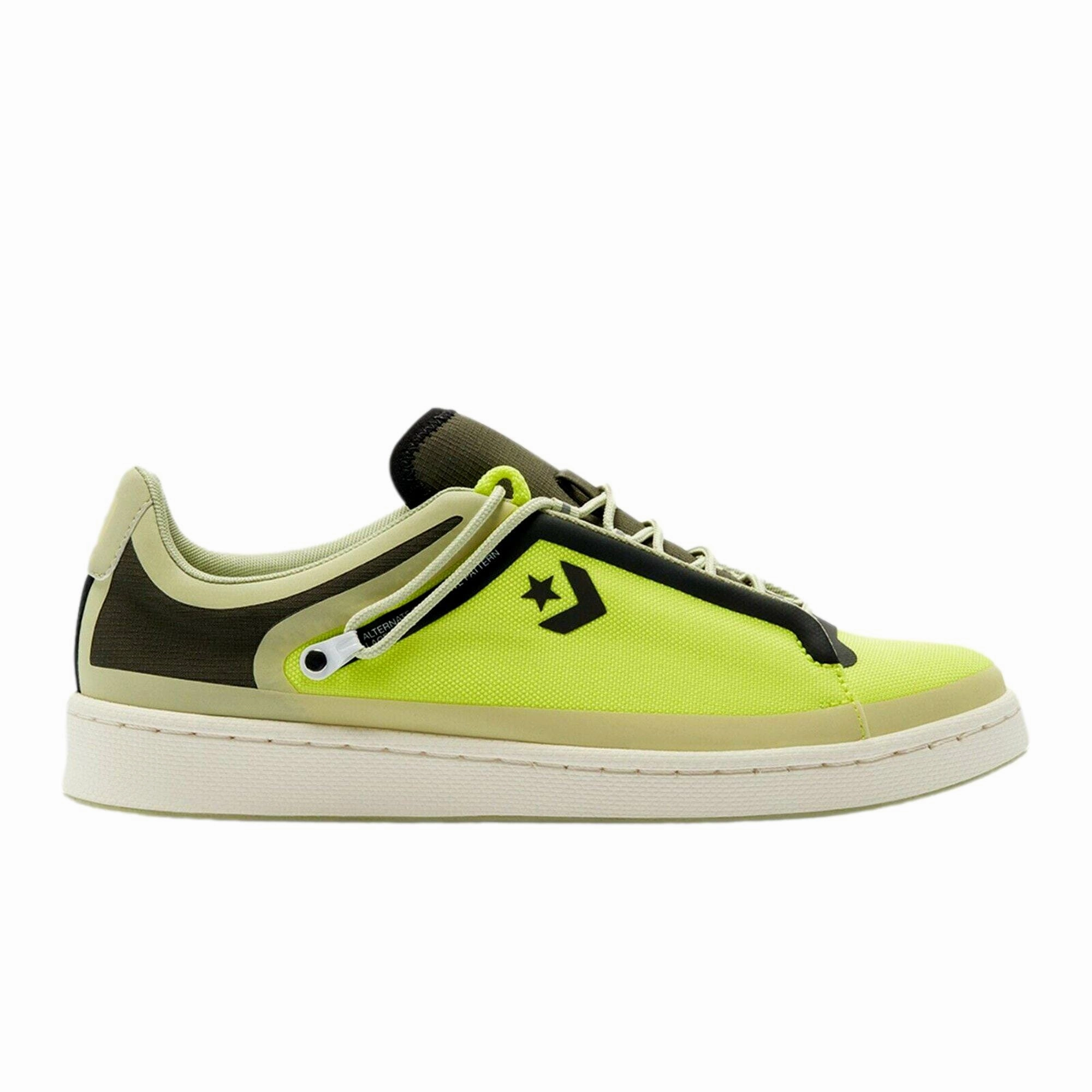 thick insole shoes Converse Pro Leather OX Lemon Venom/Black/Egret  169523C Men's