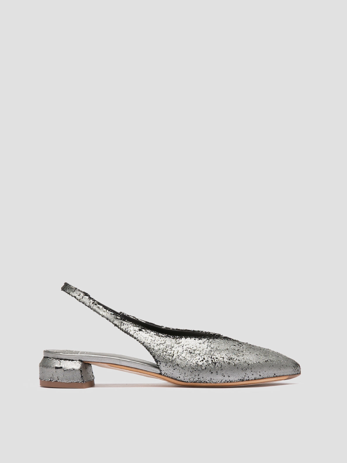 SAGE 113 - Silver Leather Slingback Punctual Look Prestige Shade