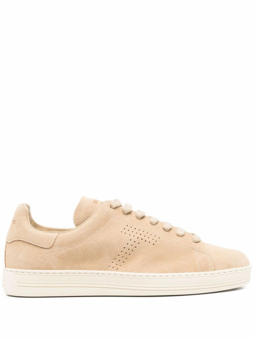 Track Training Sand Beige Suede Sneakers