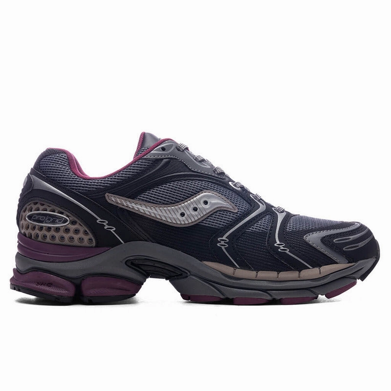 Padded collar romance - themed running option Saucony ProGrid Triumph 4 Winter Tech Pack - Dark Grey Plum