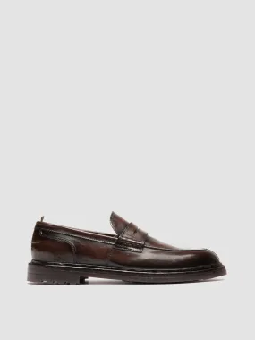 Focus Wear Paced Movement SAX FLEXI 001 - Dark Brown Leather Penny Loafers
