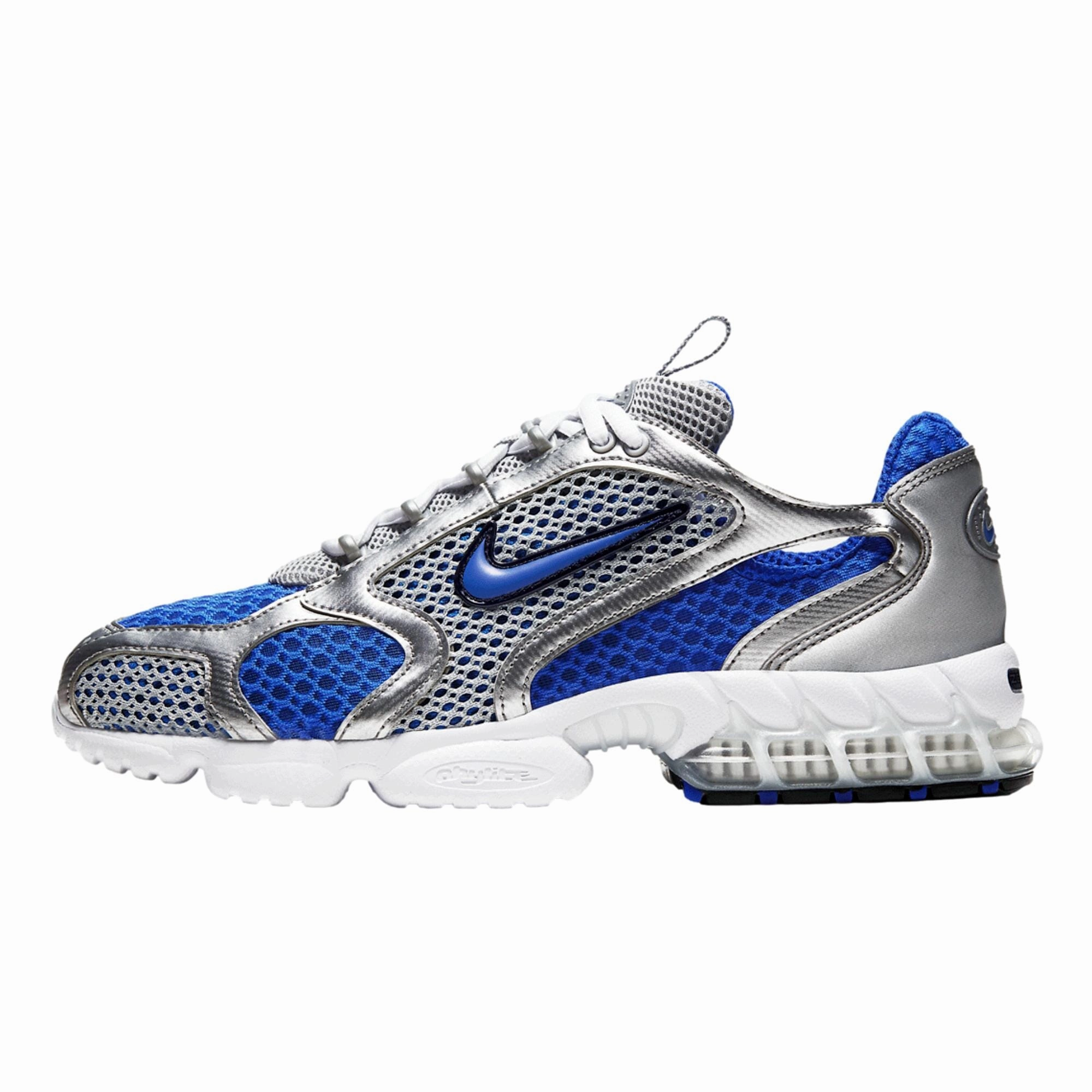 Nike Air Zoom Spiridon Cage 2 Metallic Silver / Varsity Royal  CJ1288-002 Men's houndstooth - design shoes commemorative running option