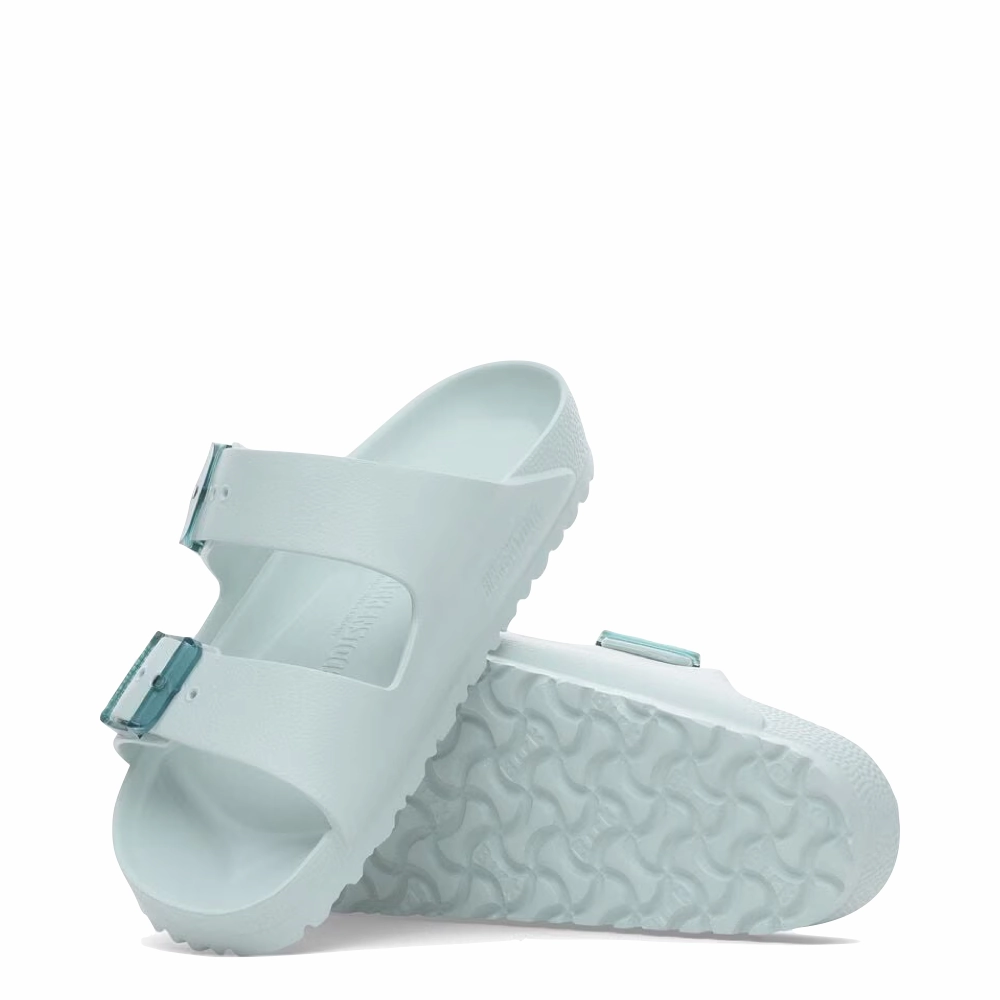 Birkenstock Women's Arizona EVA Stealth Buckle Sandal in Surf Green Abrasion resistant