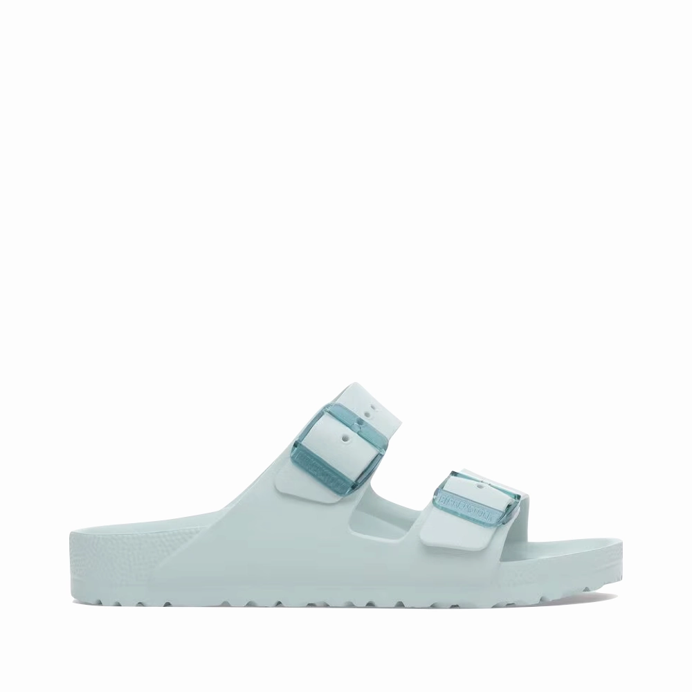 Quick Drying Breathable Walking Birkenstock Women's Arizona EVA Stealth Buckle Sandal in Surf Green