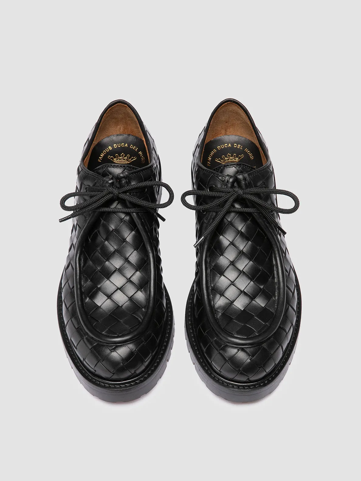 BOSS 015 - Black Leather Derby Shoes Fast Shade
