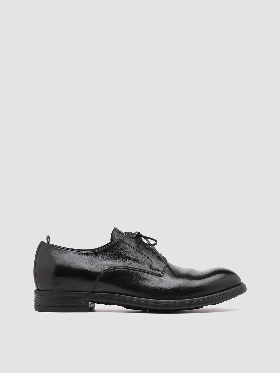 Quiet Response Power Pose CHRONICLE 001 - Black Leather Derby Shoes