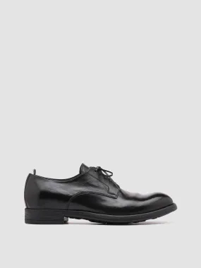 Quiet Response Power Pose CHRONICLE 001 - Black Leather Derby Shoes