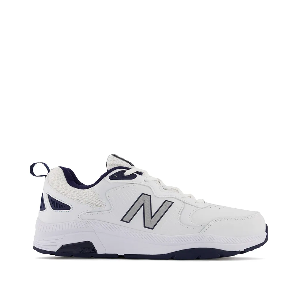 recyclable shoes Workout Gear New Balance Men's MX857V3 Sneaker in White/Navy