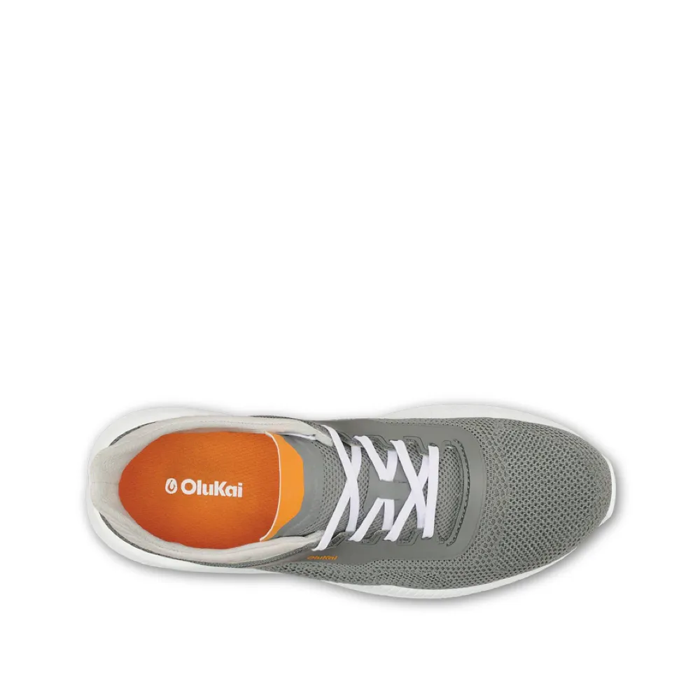 OluKai Men's Island Hopper Mesh Sneaker in Storm Grey Comfort - First Scalable