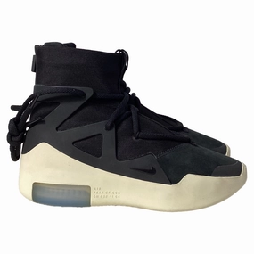 Nike Air Fear Of God 1 Sneakers in Black Polyester Ankle Lock Adaptable to different weather