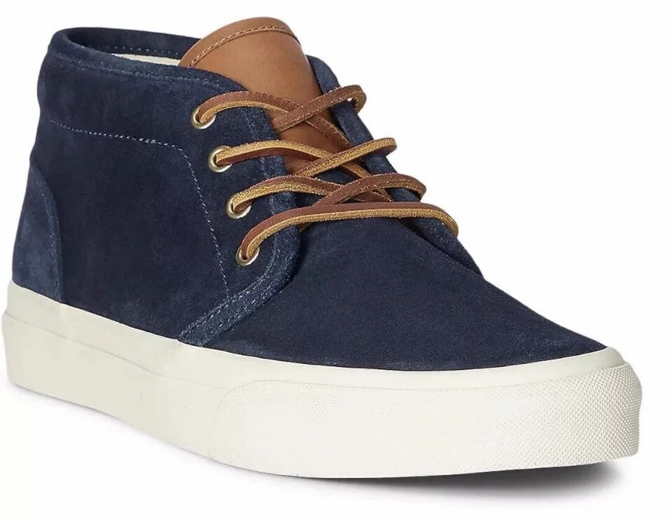 Polo Ralph Lauren Keaton Chukka Sneaker Men's Hunter Navy Suede Shoes ZPO3944 Themed Run neutral - colored shoes
