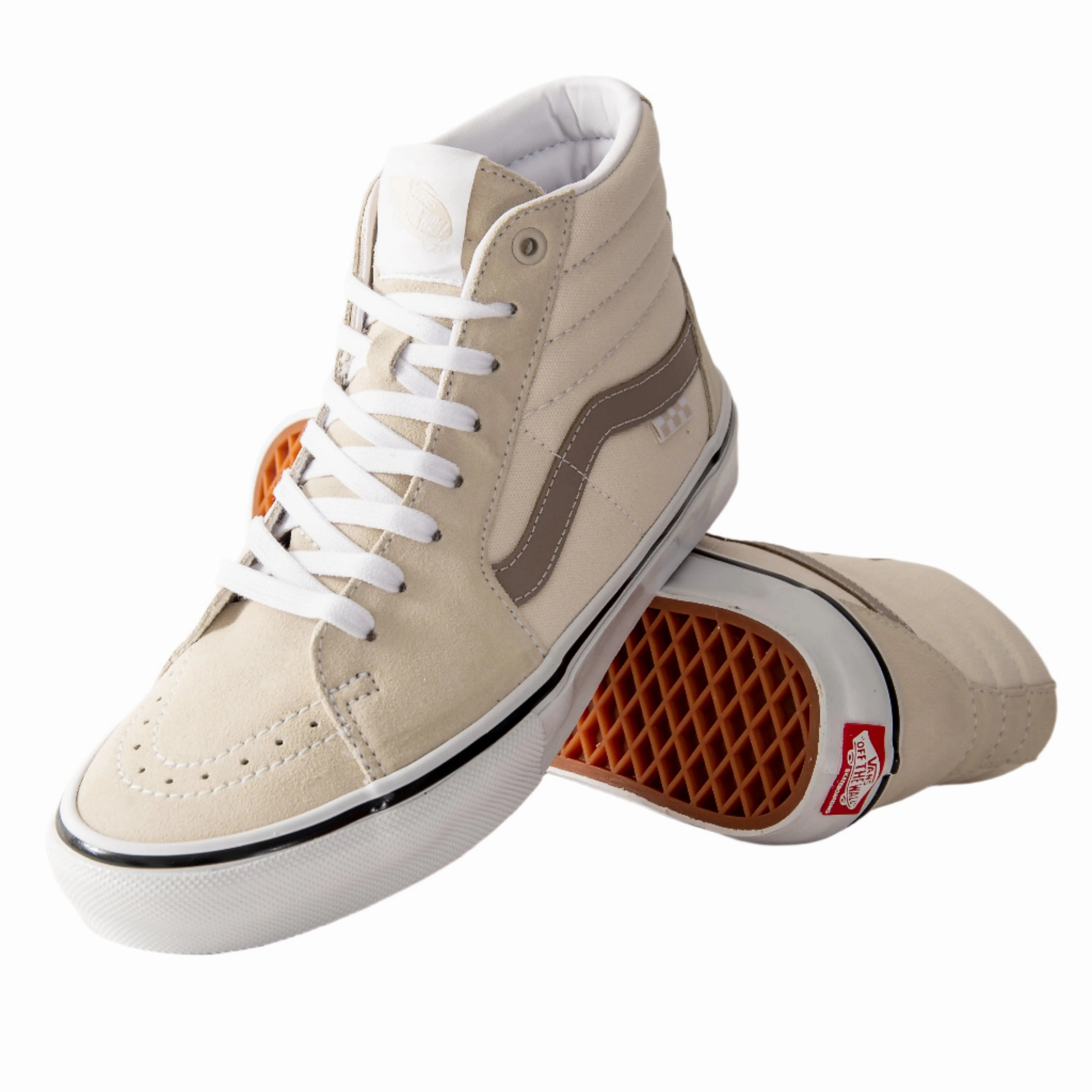kids' sports shoes Low Profile Vans - Skate Sk8-HI (Bone White) *SALE