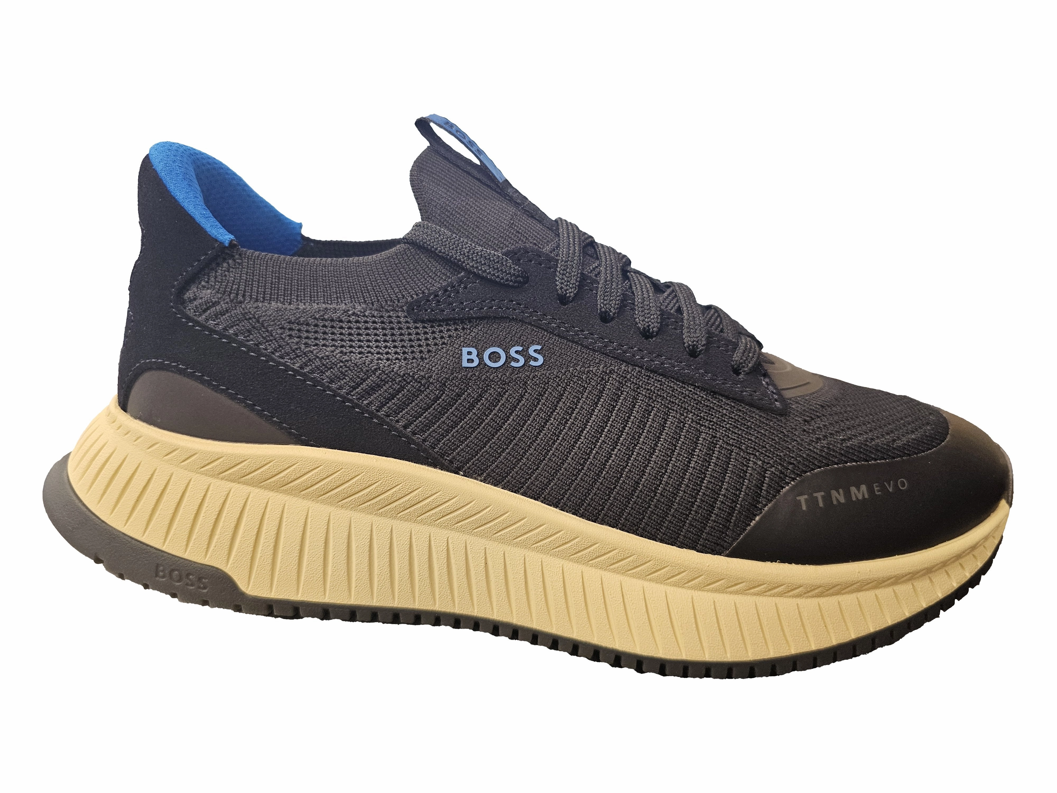 running sunglasses Hugo Boss Men's Titanium Evo Running Sneaker, Open Blue