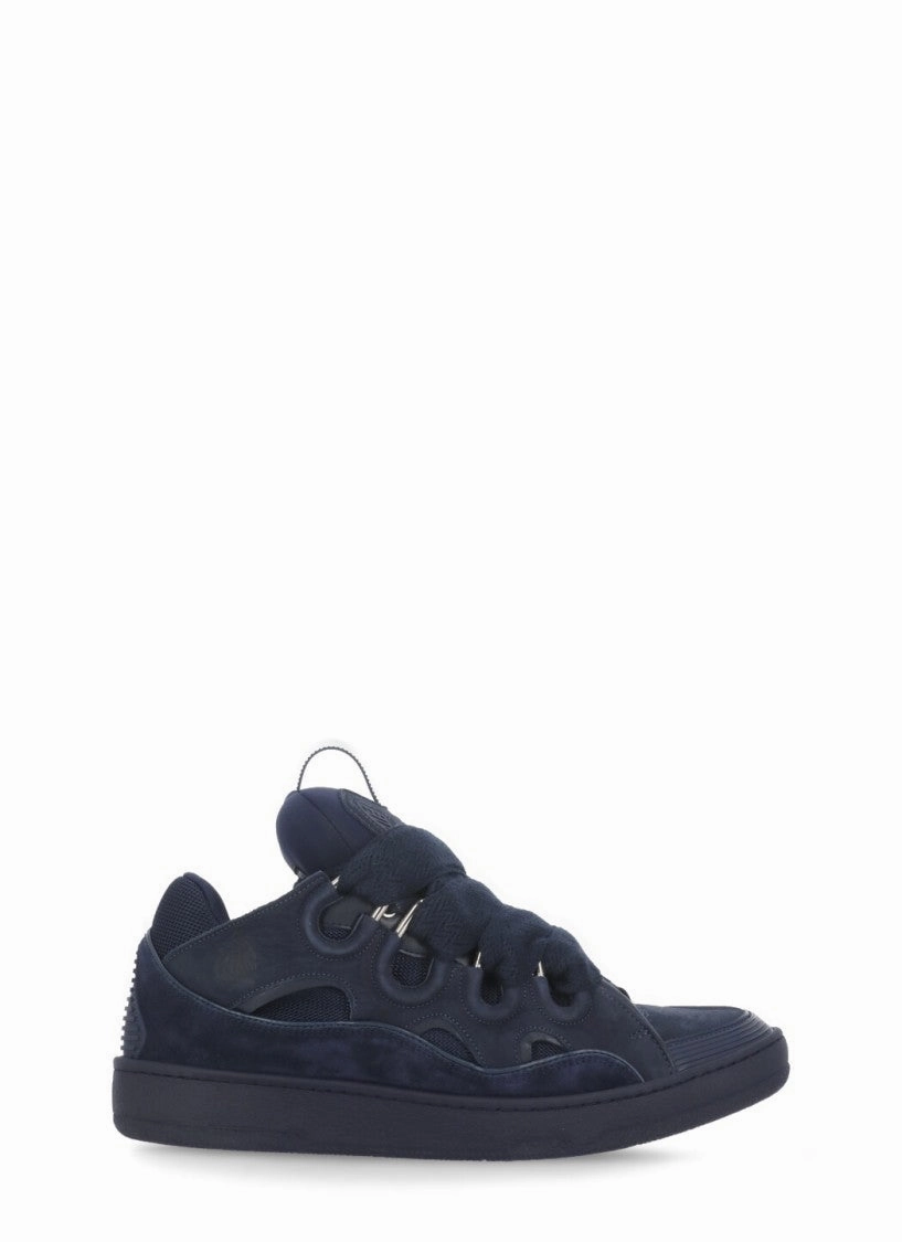 Dark Blue Curb Sneakers monochrome - design shoes thin sole shoes