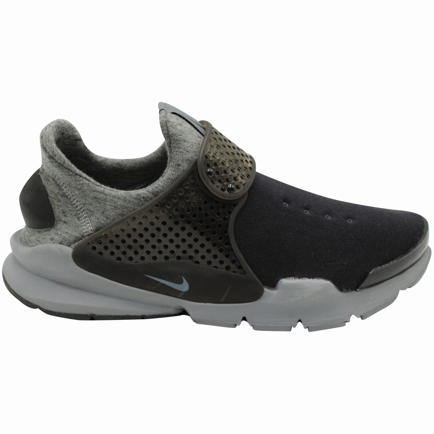 Nike Sock Dart Fleece Sneakers in Cool Grey Polyester pronation - correcting shoes running on dirt roads