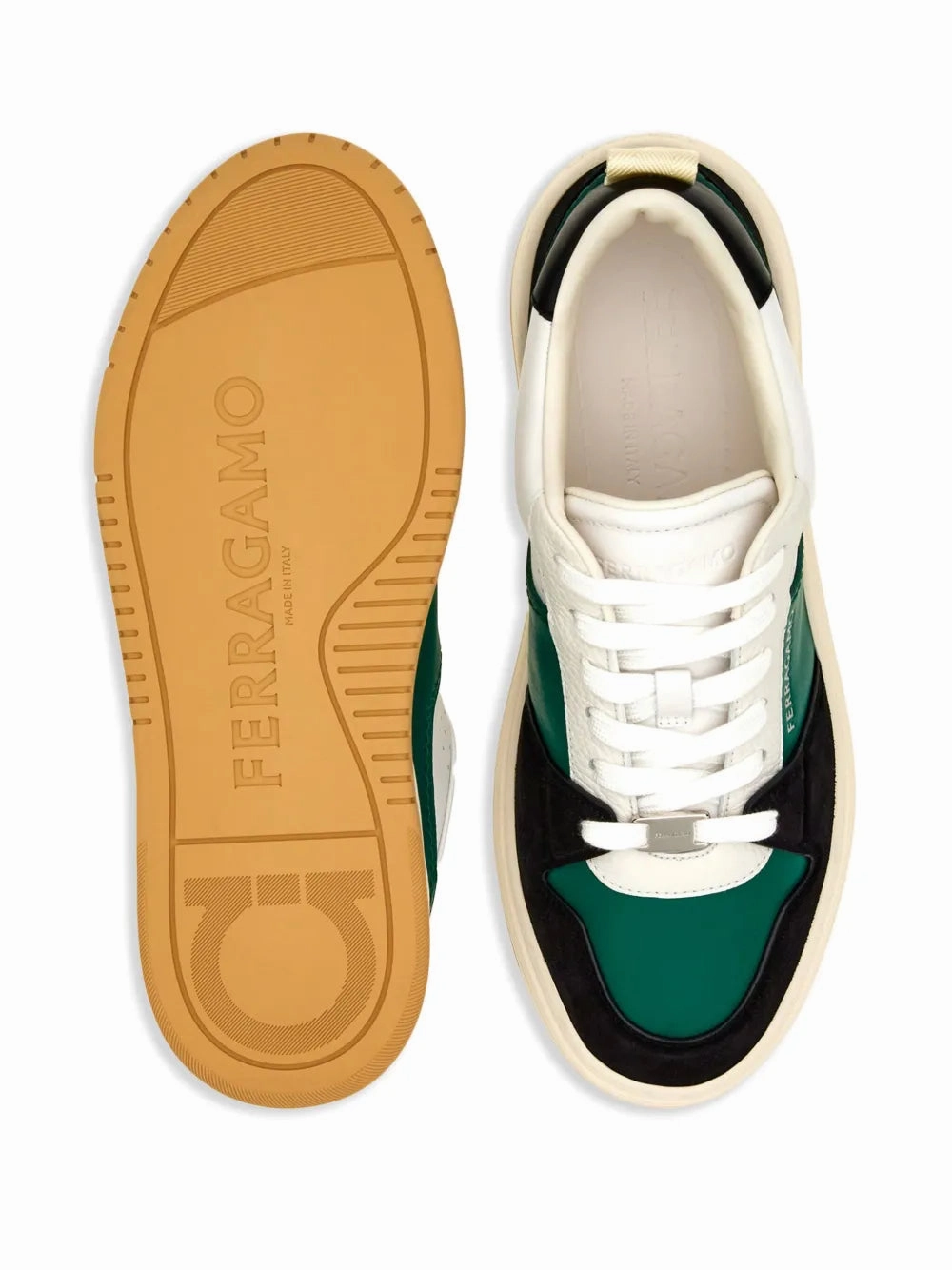 beginners Ferragamo Dennis Panelled Sneakers