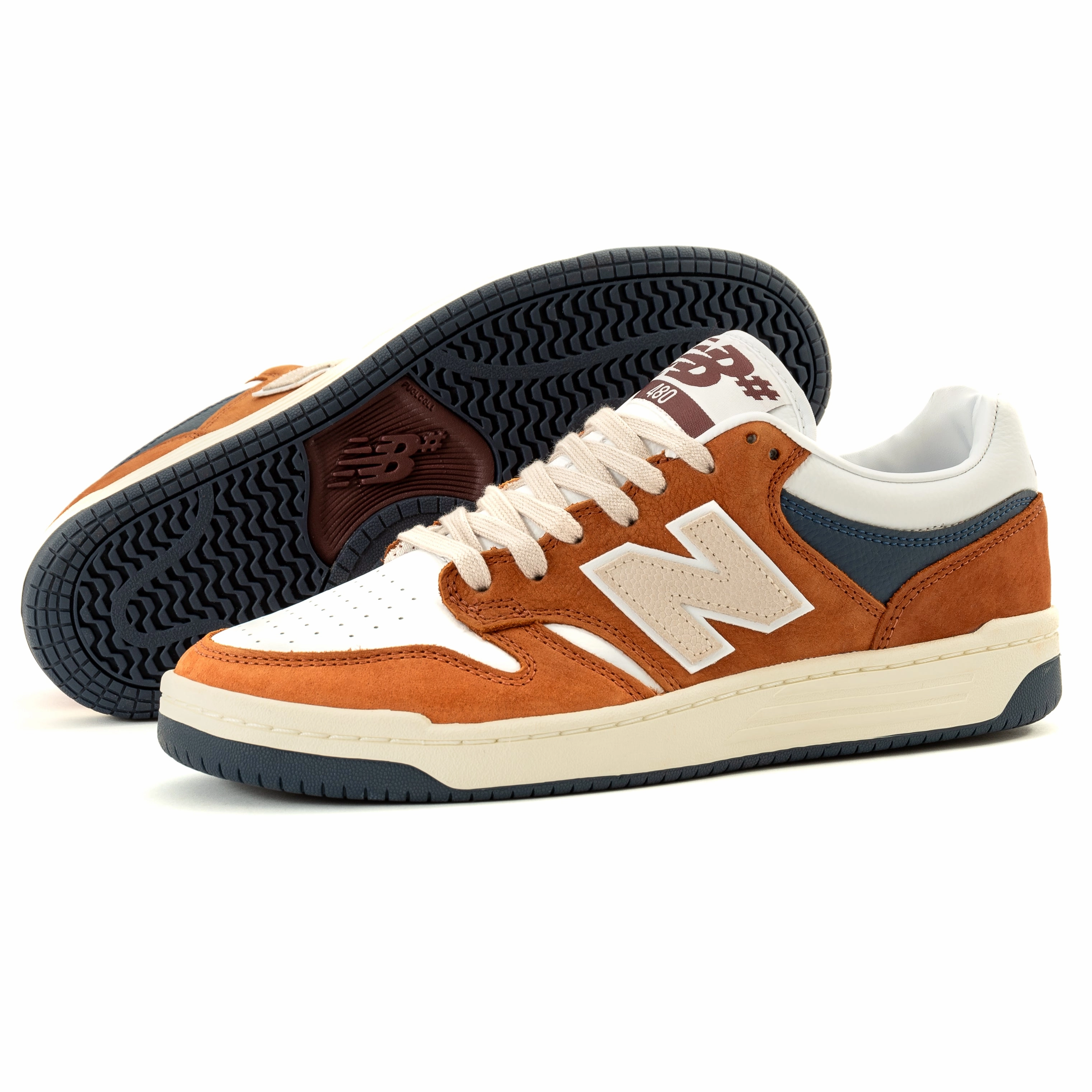 New Balance - 480 DOR (Brown/White)*SALE multi - strap shoes indoor - track running shoes
