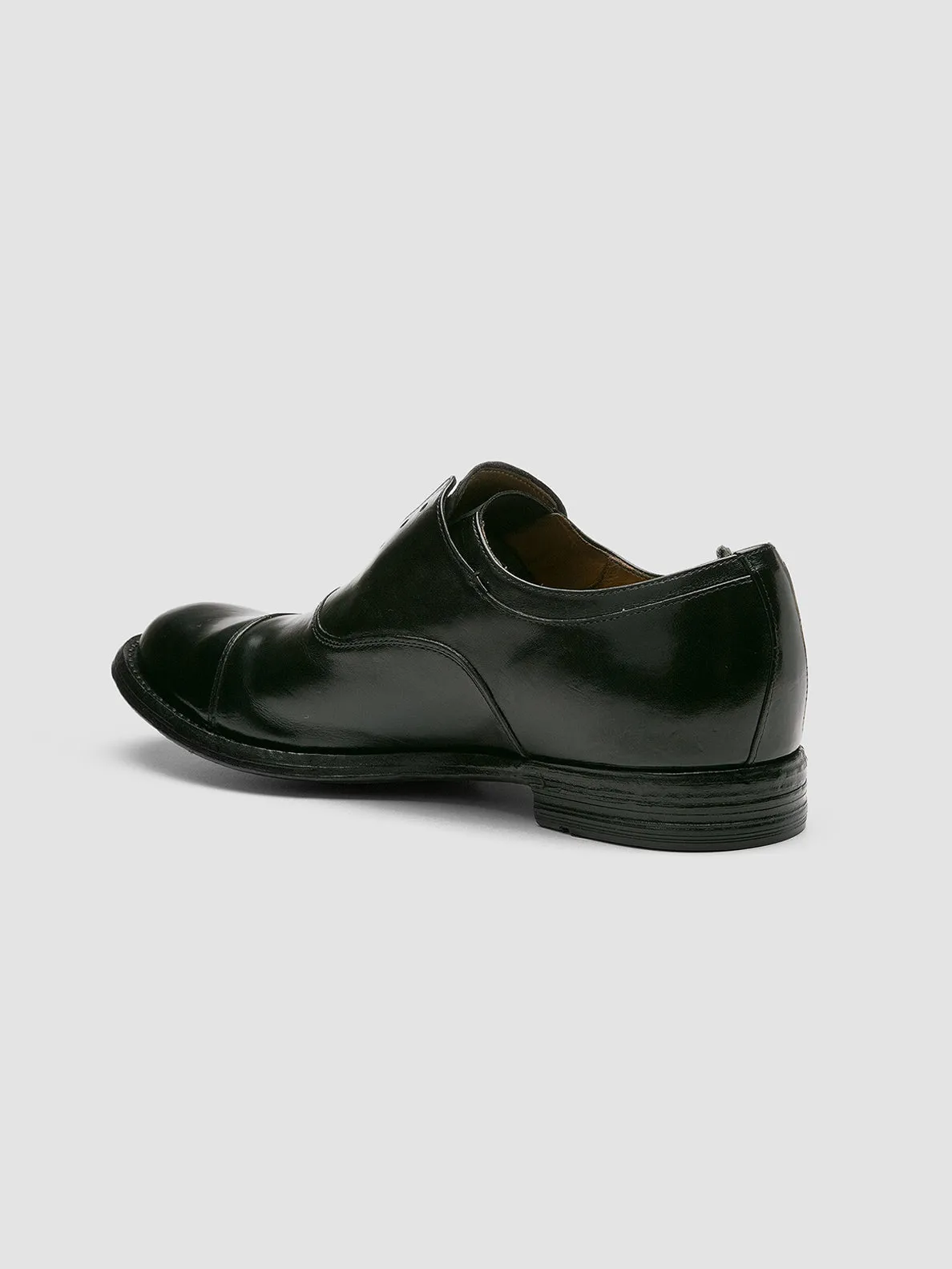 Brogue Detail Quick Pair ANATOMIA 015 - Black Leather Oxford Shoes