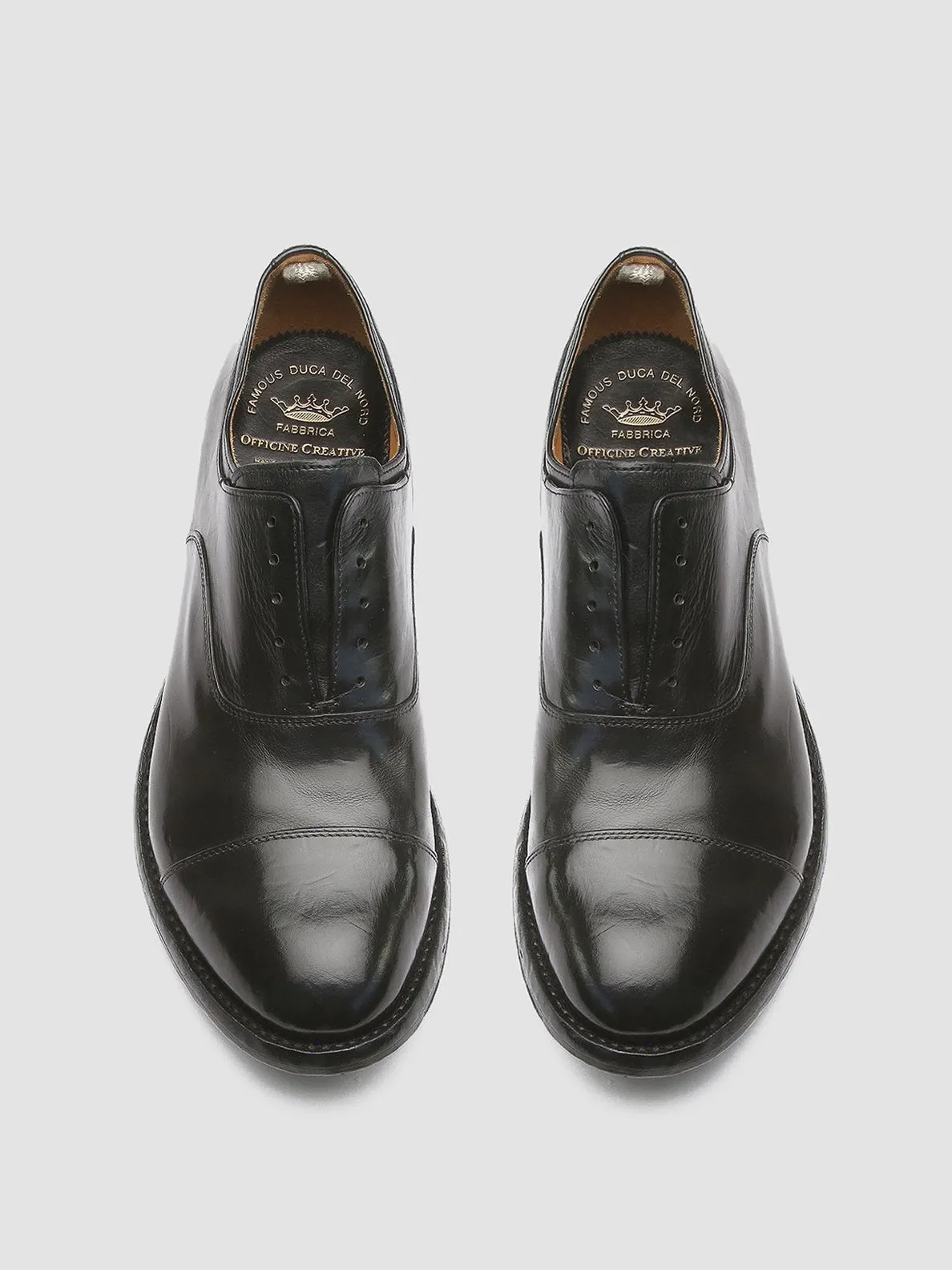 ANATOMIA 015 - Black Leather Oxford Shoes elegant tone Scandi Style