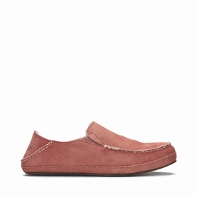 OluKai Women's Nohea Shearling Lined Slipper in Castlerock Mauve All Day Comfort Versatile Features