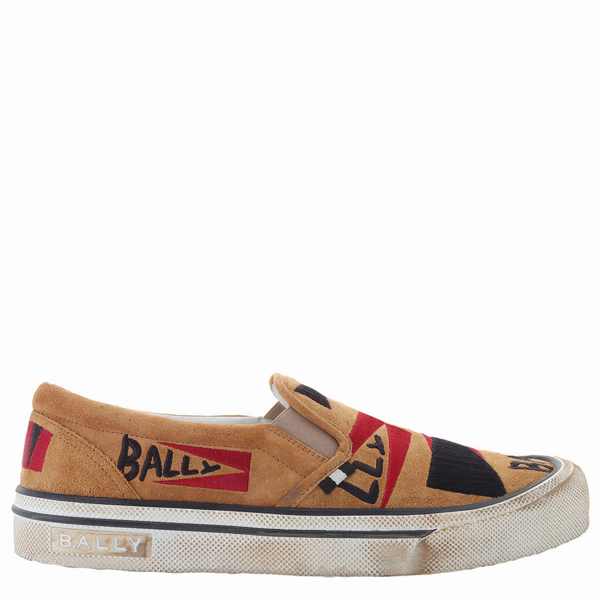 gravel - running shoes Breathable Construction Bally Leory-Ric Ana Embroidered Slip-On Sneakers