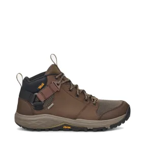 Understated Style Outdoors Ready Teva Men's Grandview Mid GTX Waterproof Hiker in Chocolate Brown