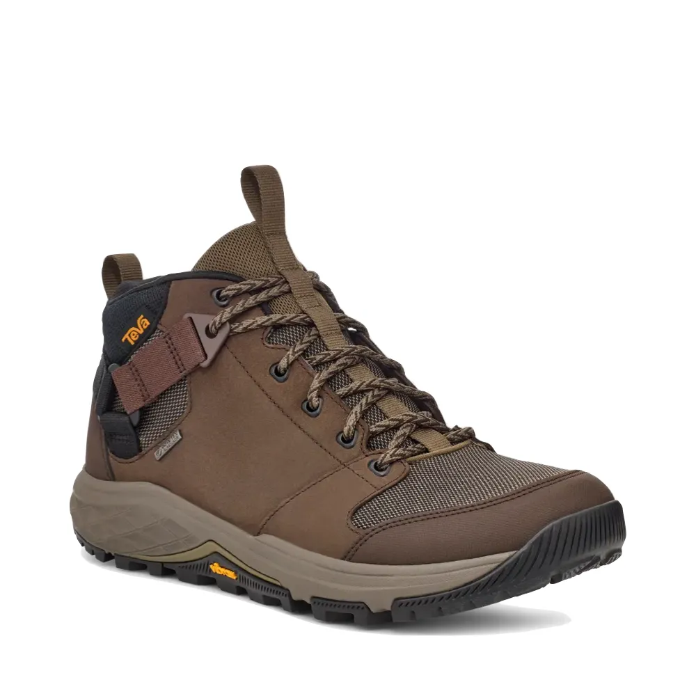 Teva Men's Grandview Mid GTX Waterproof Hiker in Chocolate Brown Leather Denim Ease