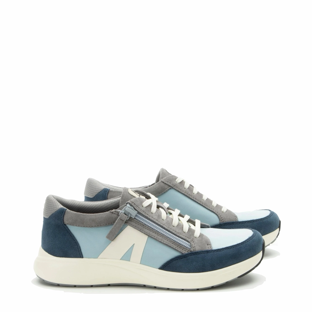 Long Walks Alegria Women's Eazeer Sneaker in Tempest Blue
