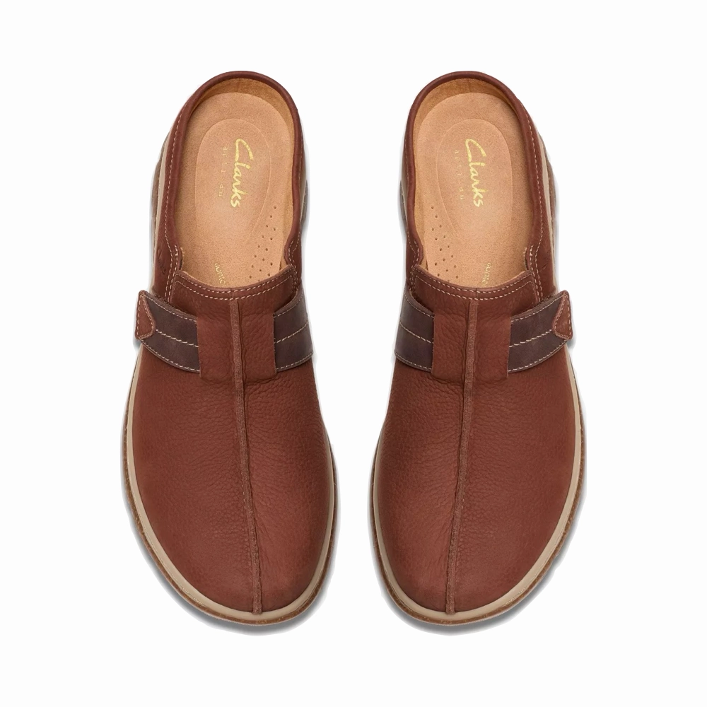 Clarks Women's Orlene Clog in Brittish Tan Step Friendly