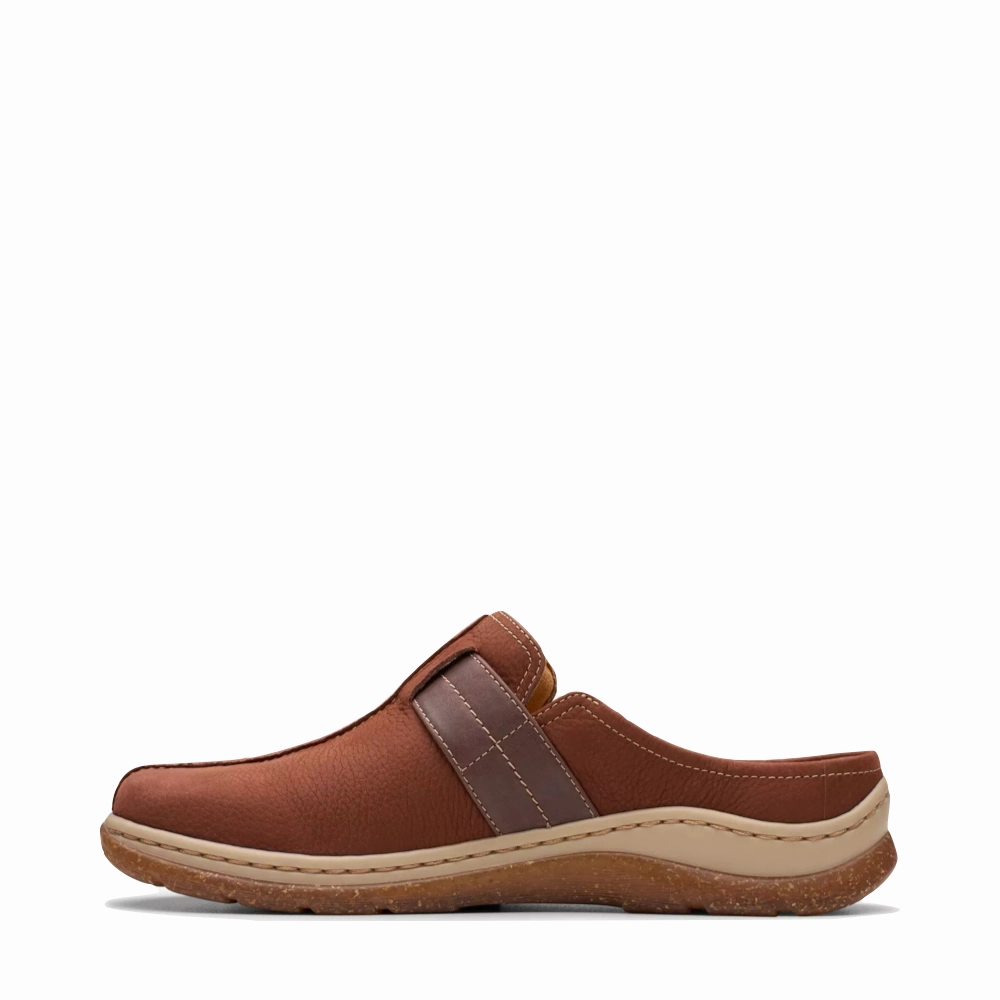 Round Toe ModernDesign Clarks Women's Orlene Clog in Brittish Tan