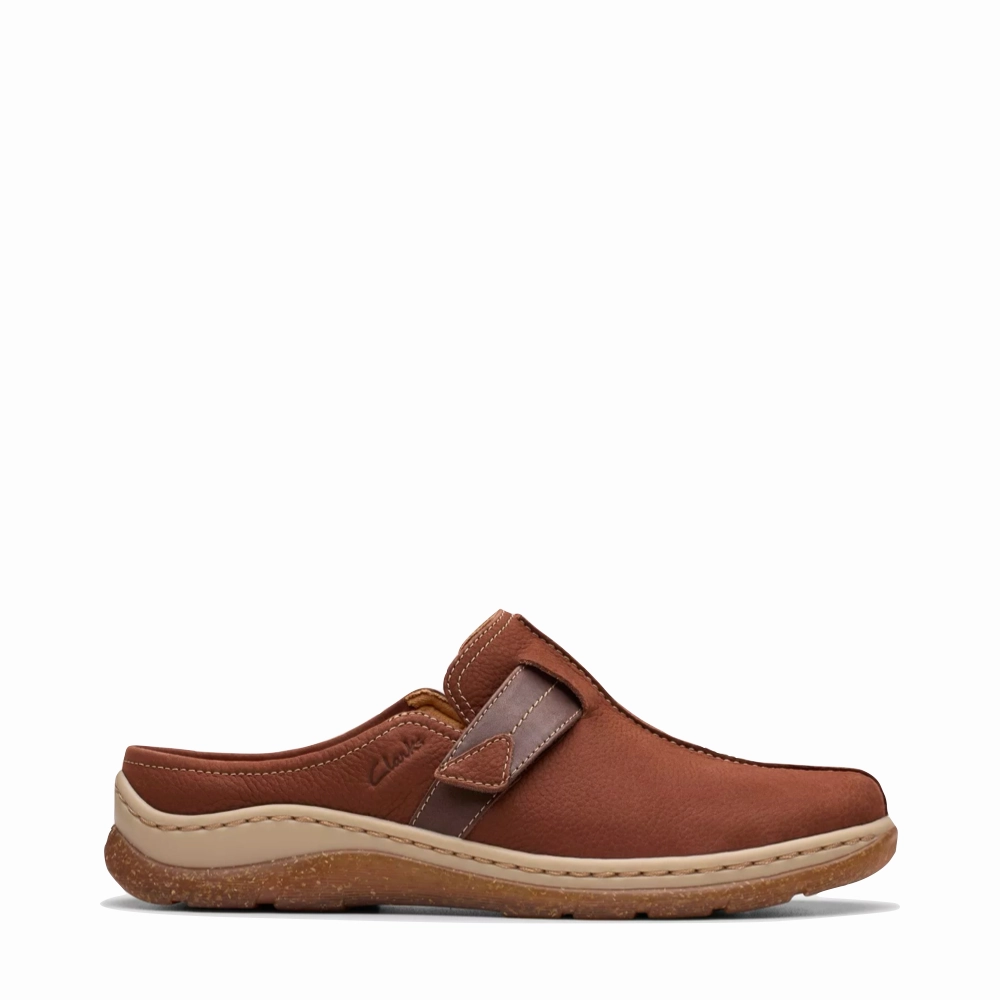 Clarks Women's Orlene Clog in Brittish Tan Foot Form