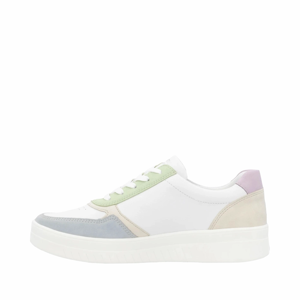 Remonte Women's Kendra 01 Sneaker in White/Cream MachineWashable Wear Daily