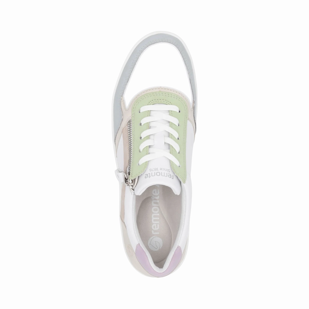 Neutral palette Remonte Women's Kendra 01 Sneaker in White/Cream