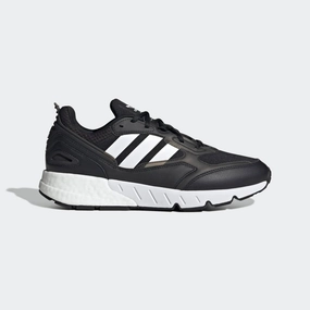Storable Breathable Construction Men's Zx 1K Boost 2.0 Sneaker - Medium Width In Black/black/white