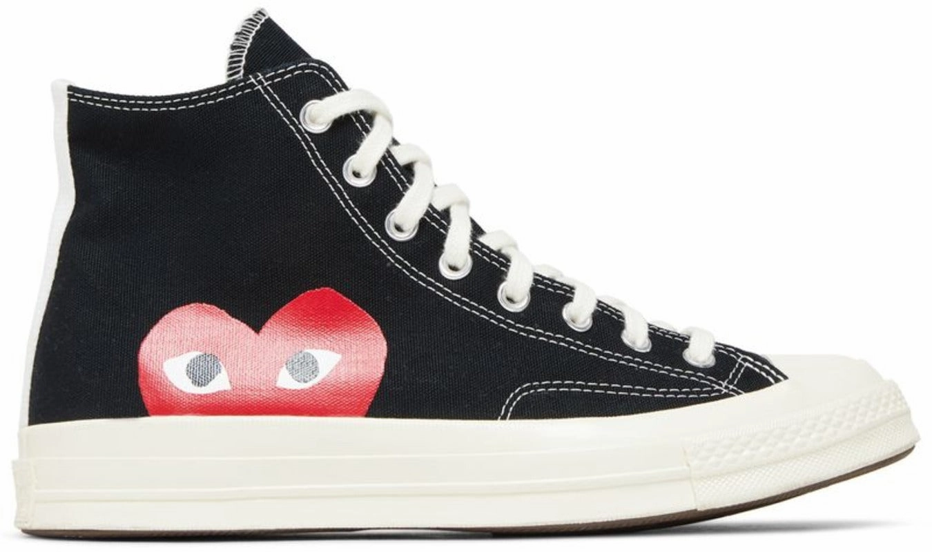 Forefoot - striker Converse Chuck Taylor All-Star 70 Hi Comme des Garcons PLAY Black