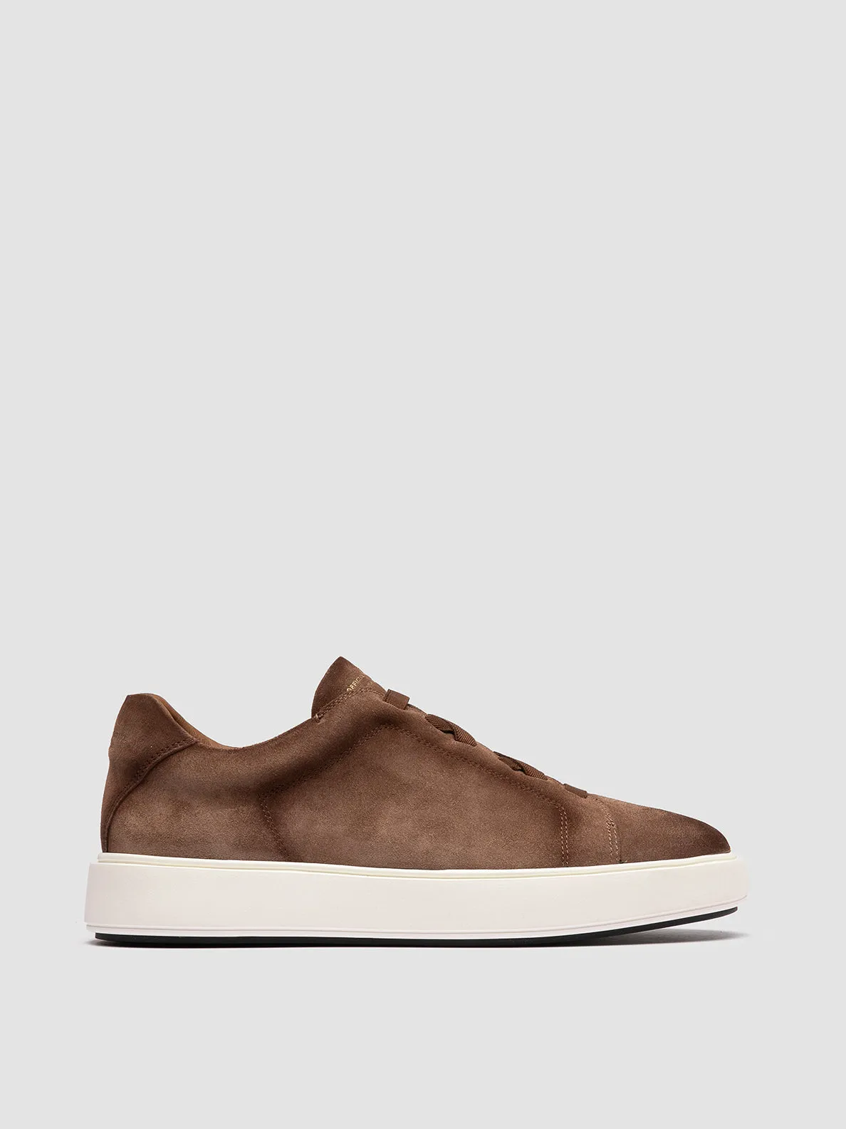 ComfortableFit charity runs SLOUCH 001 - Brown Suede Low Top Sneakers