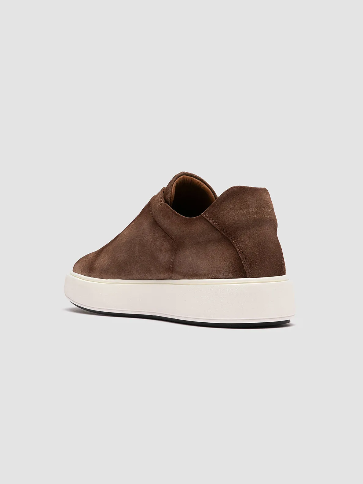 Forest Zumba shoes SLOUCH 001 - Brown Suede Low Top Sneakers