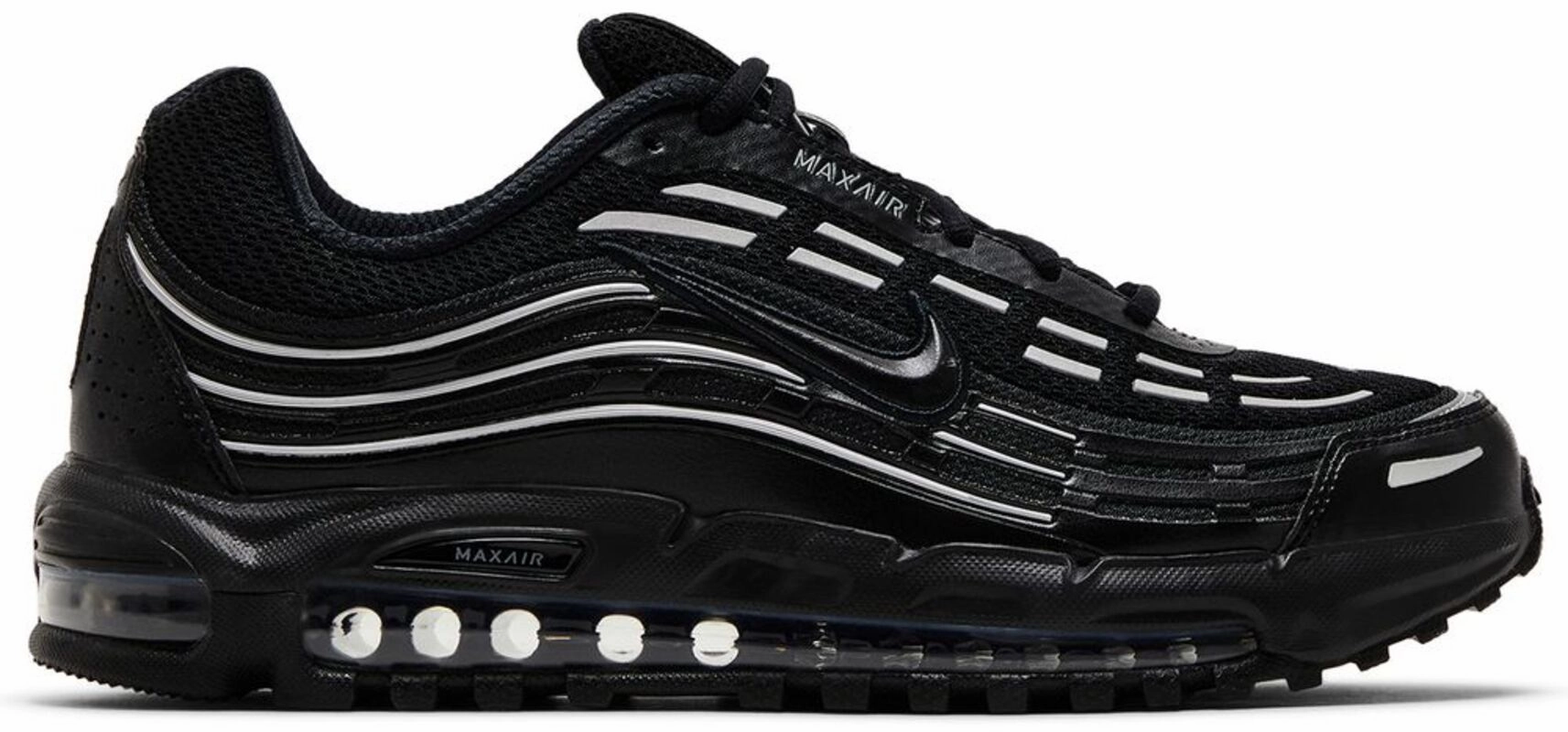 Nike Air Max TL 2.5 Black Metallic Silver rubber - outsole shoes outdoor - running