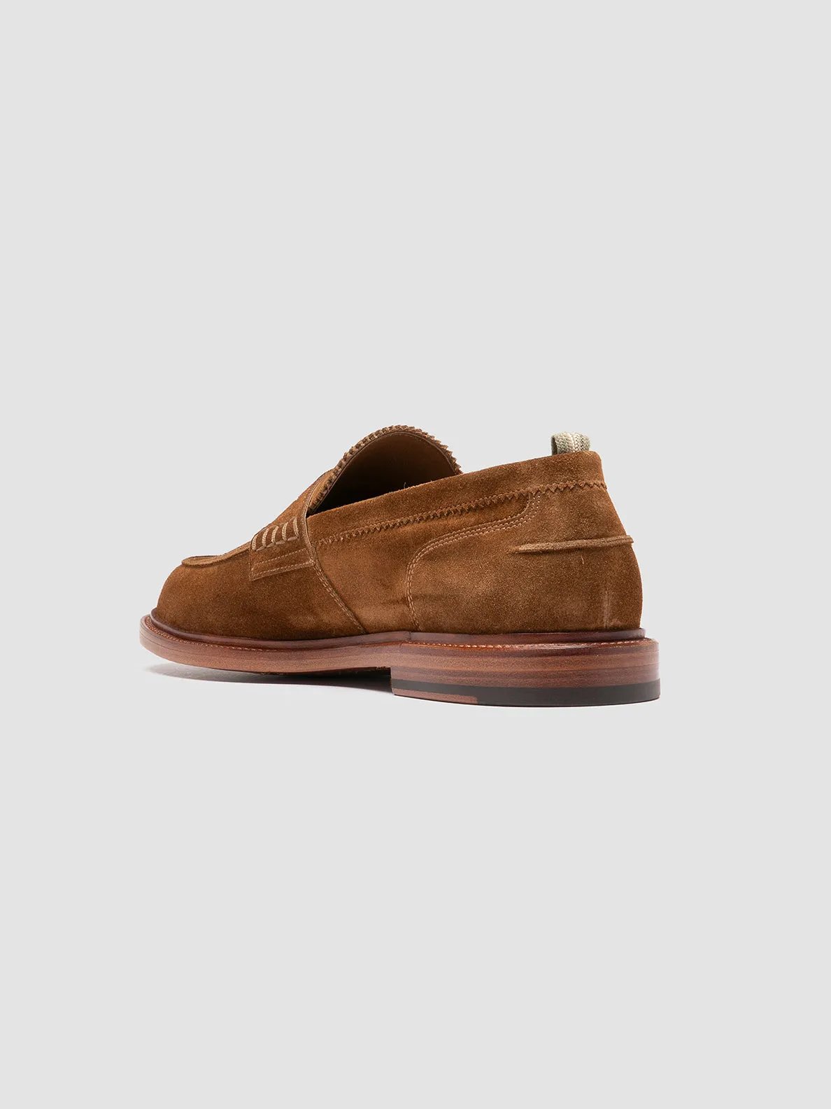 Pad Step SAX 001 - Brown Suede Penny Loafers
