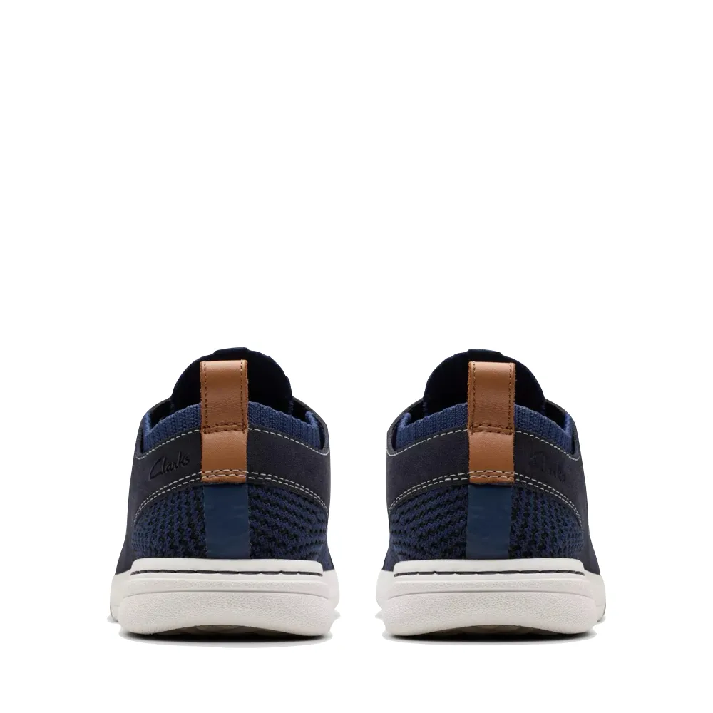Comfortable ankle support Loafers style Clarks Men's Easeway Sport Sneaker in Navy Combination