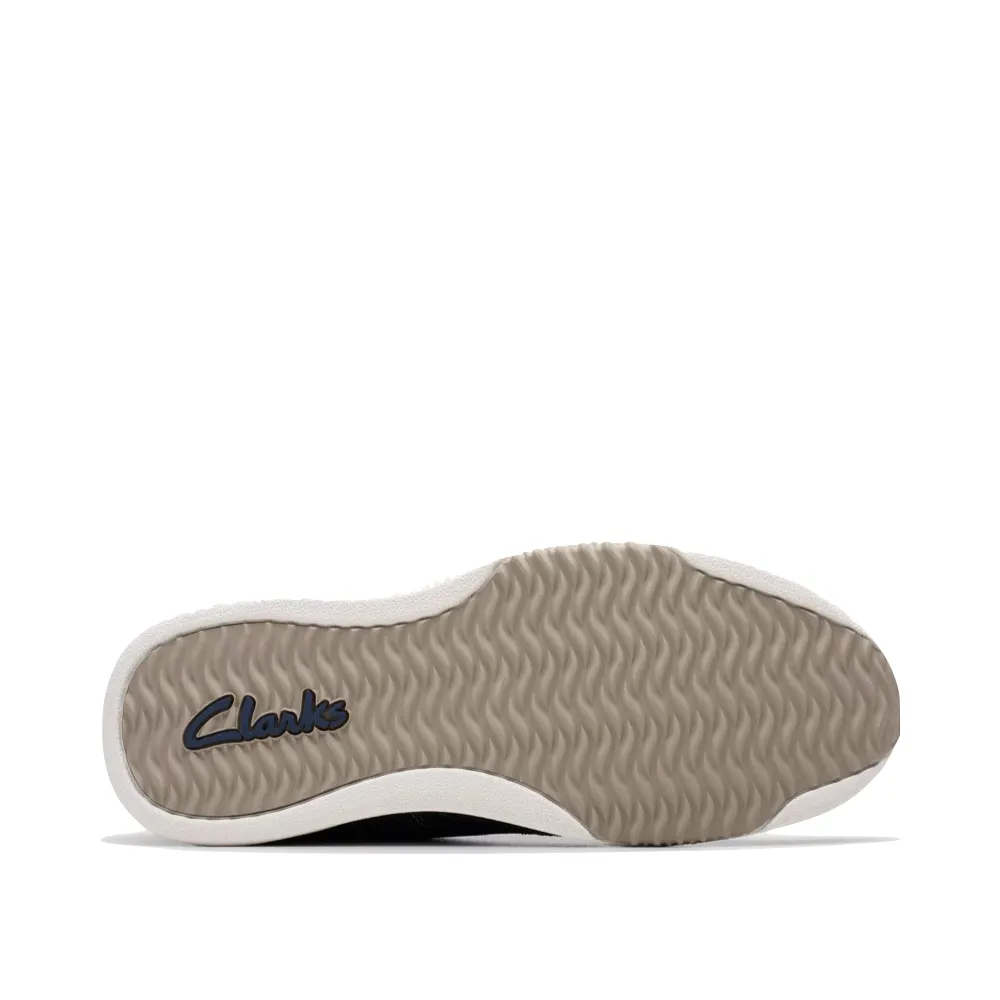 Clarks Men's Easeway Sport Sneaker in Navy Combination Street Fashioned Feet Support