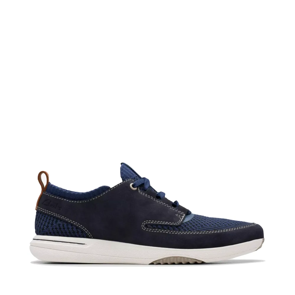 Parade Walk Inner Softness Clarks Men's Easeway Sport Sneaker in Navy Combination