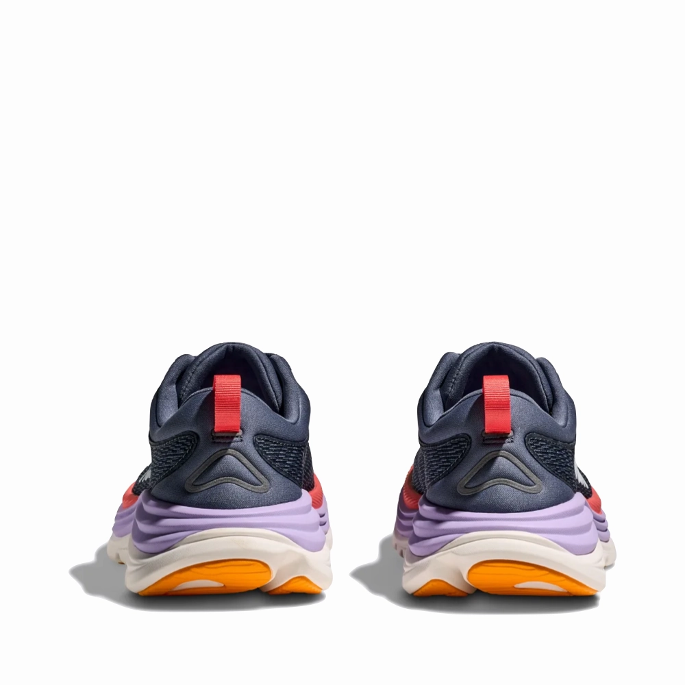 Flexible Wear Hoka Women's Gaviota 5 Running Sneaker in Anchor/Grapefruit