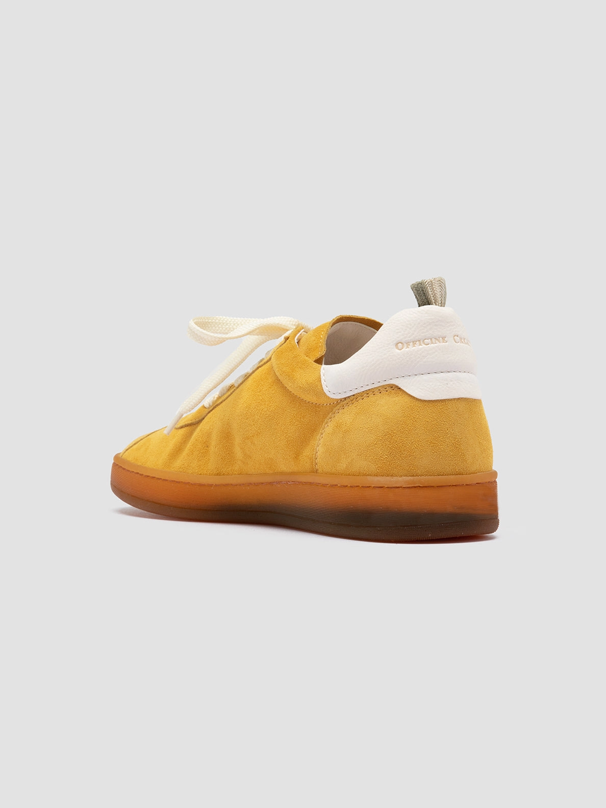 DESTINY 101 - Yellow Leather and Suede Low Top Sneakers basketball - court running shoes high - visibility - safety shoes
