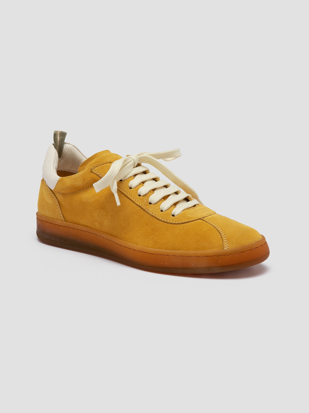 Running Economy buckle - closure - feature shoes DESTINY 101 - Yellow Leather and Suede Low Top Sneakers