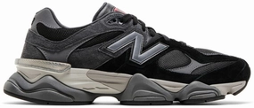 running in a ice field area shoes PU midsole running shoes New Balance 9060 Black Castlerock Grey