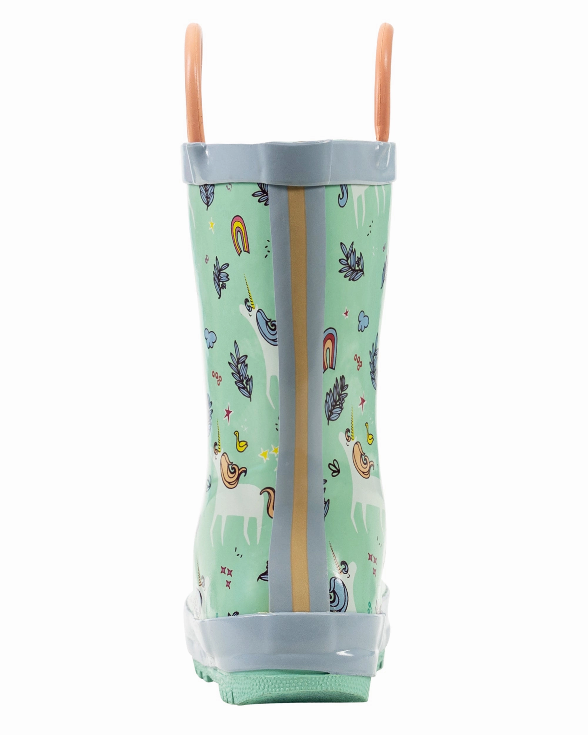 Peep Toe Sandals for Party quick dry Snooty Unicorn Loop Handle Rubber Rain Boots